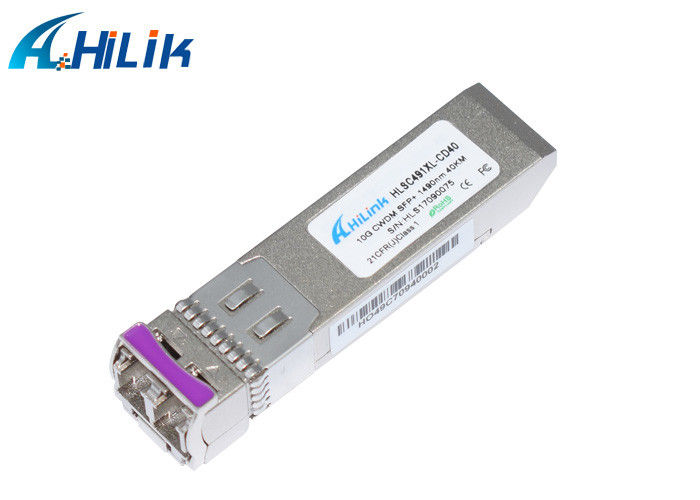 10G SFP CWDM 1490NM 40KM SFP+ Transceiver Module for Gigabit Ethernet Switch
