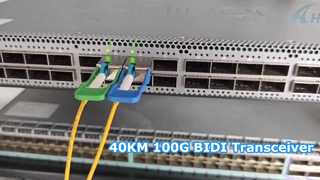 Тестирование 100G QSFP28 BIDI-трансивера на расстоянии 40 км