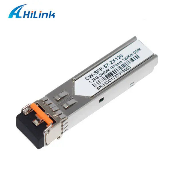 1.25G CWDM 120KM CWDM-SFP Приемник 1570nm CWDM Цветовая оптика 1000BASE DOM LC SMF