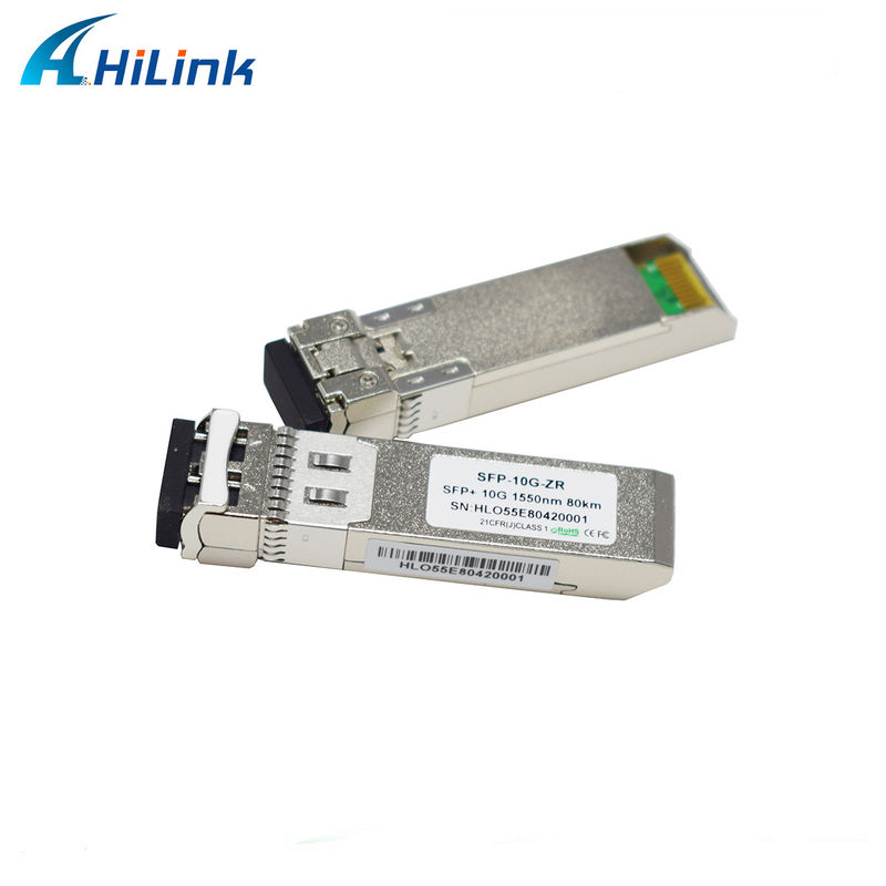 Дистанция 80 км SFP 10G SMF 1550nm ZR Duplex LC DDM оптический модуль с EML-передатчиком