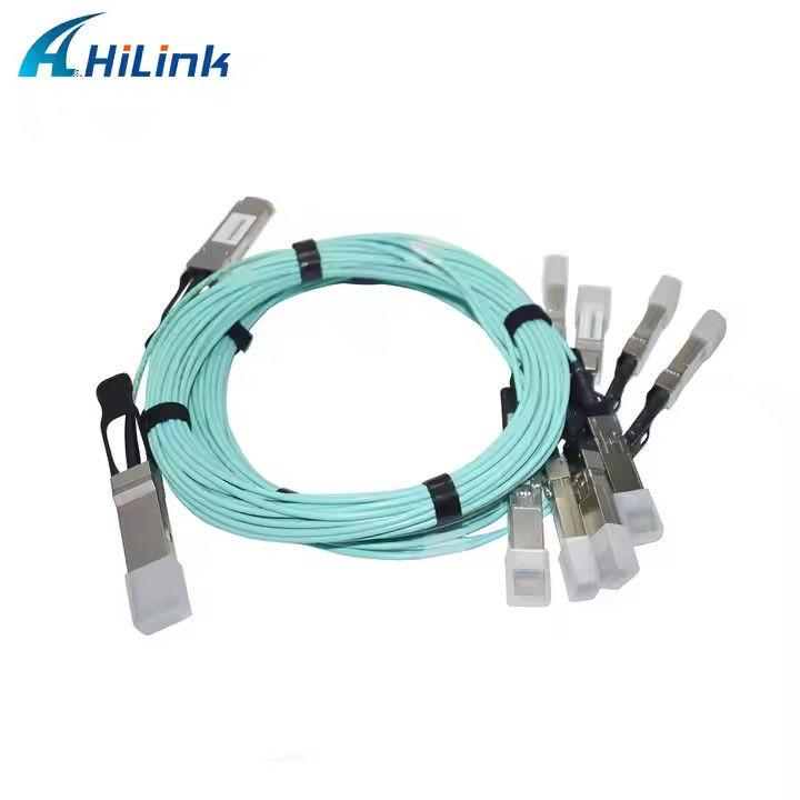 40G QSFP+ 4XSFP AOC кабель MMF 1M-5M QSFP к 4-SFP+ активным оптическим кабелям