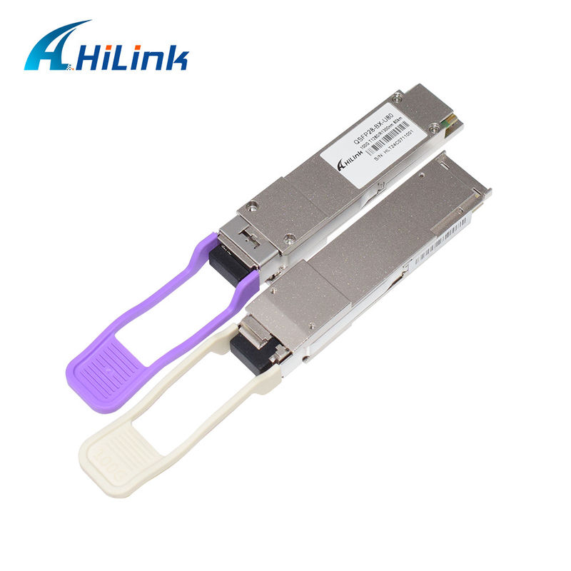 80 км Расстояние 1280/1300nm QSFP28 ZR4 BIDI модуль приемника для быстрой и стабильной передачи данных на 100 Гбит/с