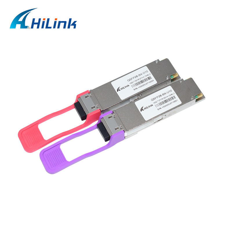 100G Base QSFP28 BiDi модуль для среды от 0 до 70C, дальность 10 км и 20 км