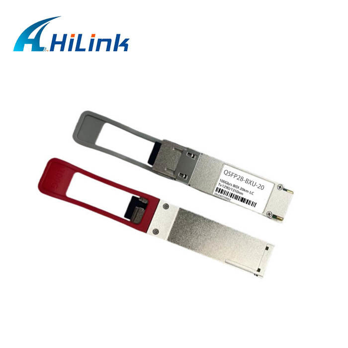 100G Base QSFP28 BiDi модуль для среды от 0 до 70C, дальность 10 км и 20 км