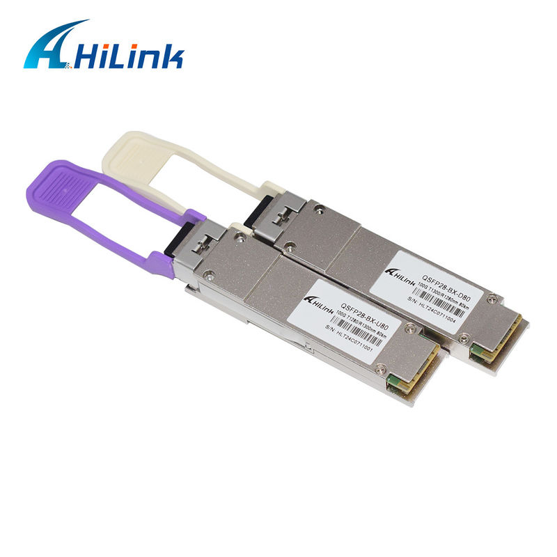QSFP28 BIDI 100G ZR QSFP28 80km 1280/1300nm 100GBASE-BX80 QSFP28 Модуль 80km LC