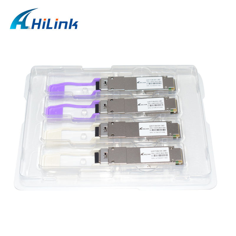QSFP28 BIDI 100G ZR QSFP28 80km 1280/1300nm 100GBASE-BX80 QSFP28 Модуль 80km LC