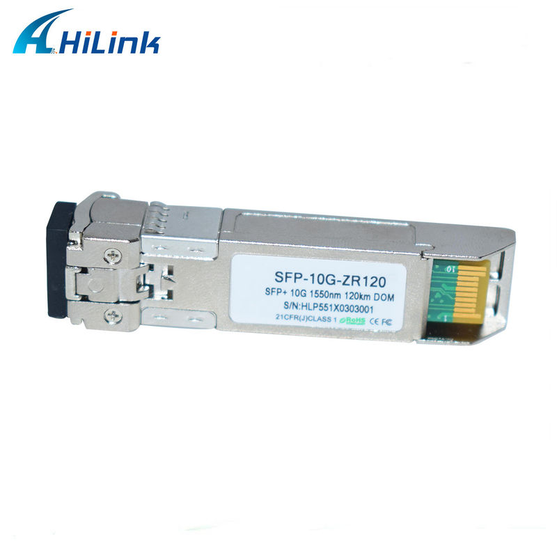 Модуль дальнего радиуса действия 10G SFP ZR 120KM 1550NM Модуль оптического оптоволоконного передатчика совместим с LC-коннектором