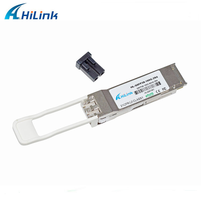 Гилинк 100G QSFP28 ZR4 80KM LWDM 1295-1304NM SOA+PIN Duplex LC Connector Transceiver Module