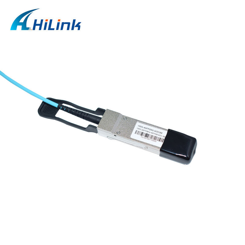 Сертифицированный 100G QSFP28 до 4xSFP28 AOC OM3 Breakout Active Optical Cable с длиной кабеля 1-5m и сертификацией CE RoHS