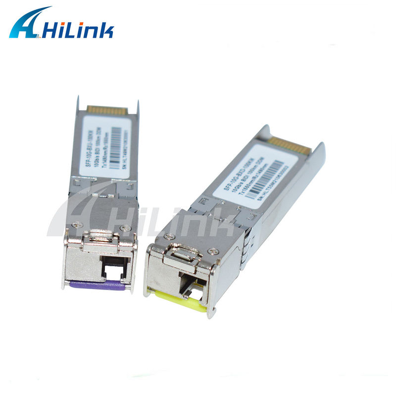 10G SFP BIDI Transceiver Module 3- 100KM Reach 1490/1550NM EML APD для скоростной сети на большие расстояния