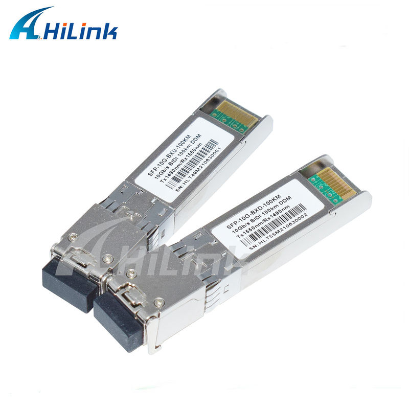 10G SFP BIDI Transceiver Module 3- 100KM Reach 1490/1550NM EML APD для скоростной сети на большие расстояния