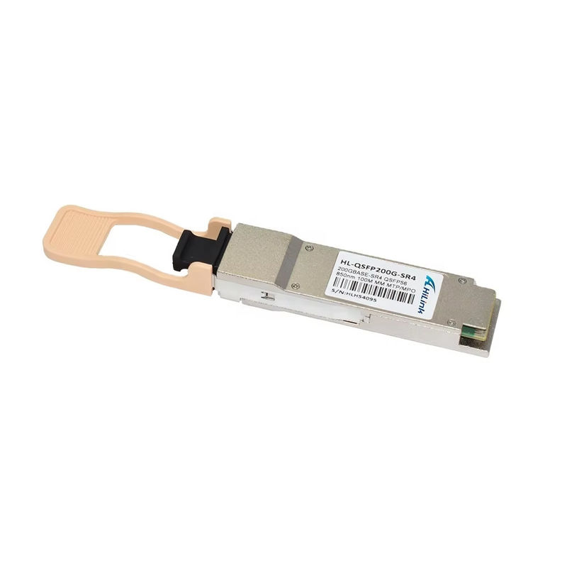 Новый модный 200G базовый QSFP56 SR4 850NM 100M Reach MultiMode MPO Connector Модуль волоконно-оптический