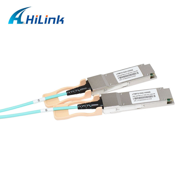 Сертифицированное решение AOC 200G QSFP56 - 2*QSFP28 2*100G для передачи данных в экстремальных температурах