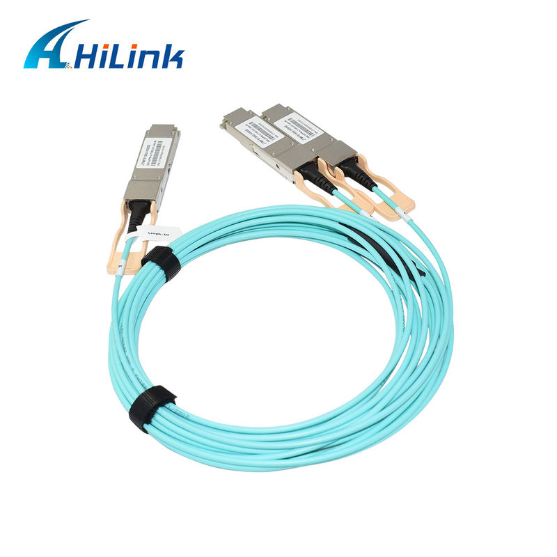 Сертифицированное решение AOC 200G QSFP56 - 2*QSFP28 2*100G для передачи данных в экстремальных температурах