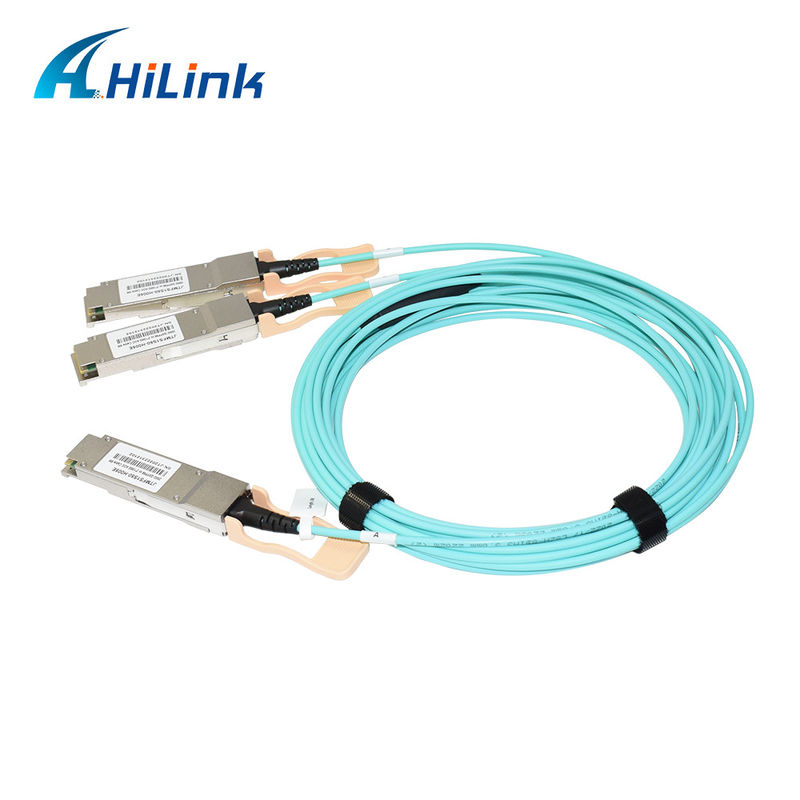 Сертифицированное решение AOC 200G QSFP56 - 2*QSFP28 2*100G для передачи данных в экстремальных температурах