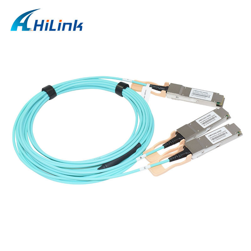 Сертифицированное решение AOC 200G QSFP56 - 2*QSFP28 2*100G для передачи данных в экстремальных температурах