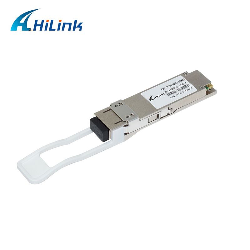 100 Гбит/с 60 км QSFP28 Передатчик горяче-подключаемый дуплексный LC-коннектор EML+PIN с SOA Однорежимный DDM