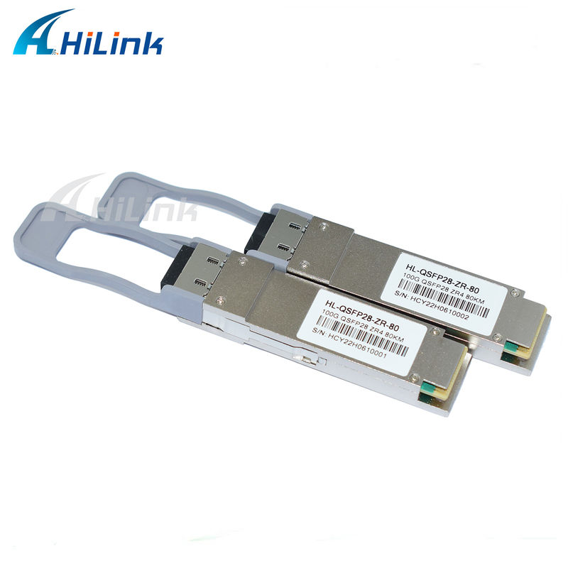 100 Гбит/с 80 км QSFP28 Передатчик горячее подключаемое дуплексное LC соединитель LAN WDM EML TOSA SOA PIN SMF