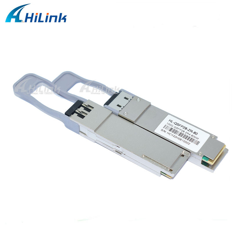 100 Гбит/с 80 км QSFP28 Передатчик горячее подключаемое дуплексное LC соединитель LAN WDM EML TOSA SOA PIN SMF