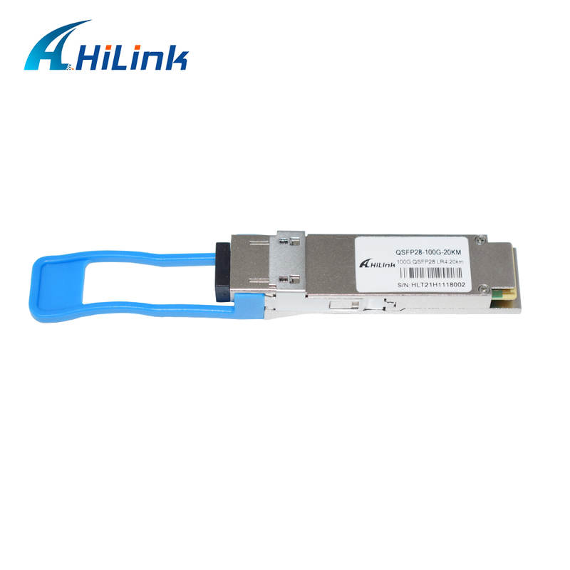 Модуль QSFP28 LR4 оптического передатчика 100 Гбит/с 20 км горячо подключаемый двойной LC-коннектор с однорежимным соединением