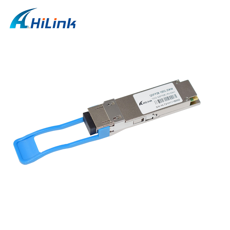 Модуль QSFP28 LR4 оптического передатчика 100 Гбит/с 20 км горячо подключаемый двойной LC-коннектор с однорежимным соединением