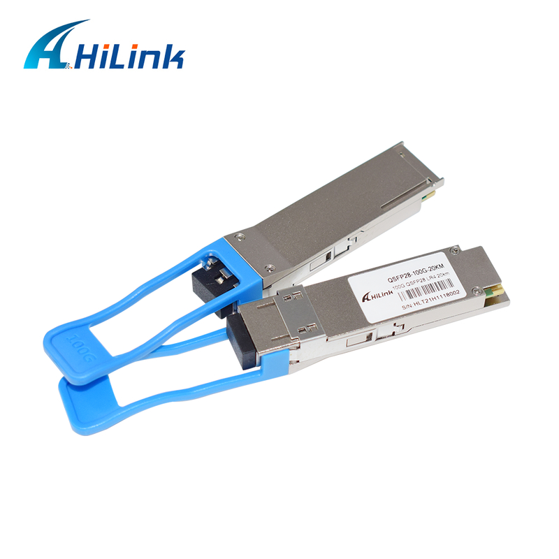 Модуль QSFP28 LR4 оптического передатчика 100 Гбит/с 20 км горячо подключаемый двойной LC-коннектор с однорежимным соединением