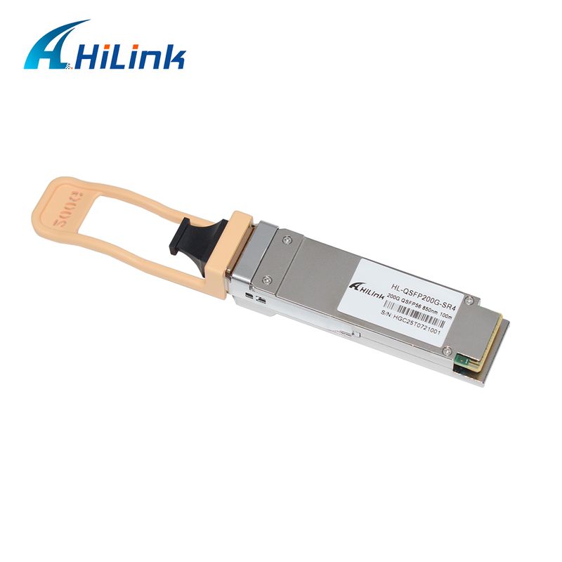 QSFP200G QSFP56 200G SR4 горячо подключаемый оптический передатчик 70m@OM3 100m@OM4 FEC Single MPO12 Multimode Fiber RoHS жалоба Высокая скорость для 200GBASE-SR4 Ethernet ссылки Центры обработки данных