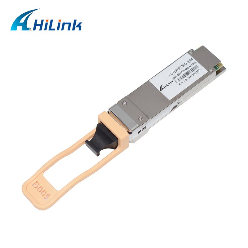 QSFP200G QSFP56 200G SR4 горячо подключаемый оптический передатчик 70m@OM3 100m@OM4 FEC Single MPO12 Multimode Fiber RoHS жалоба Высокая скорость для 200GBASE-SR4 Ethernet ссылки Центры обработки данных