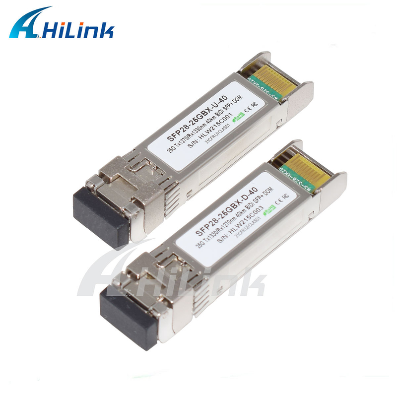 25 Гбит/с BIDI 40KM 1270/1310нм 40KM APD LC DOM трансиверы 25G Ethernet Fiber Optic Transceivers