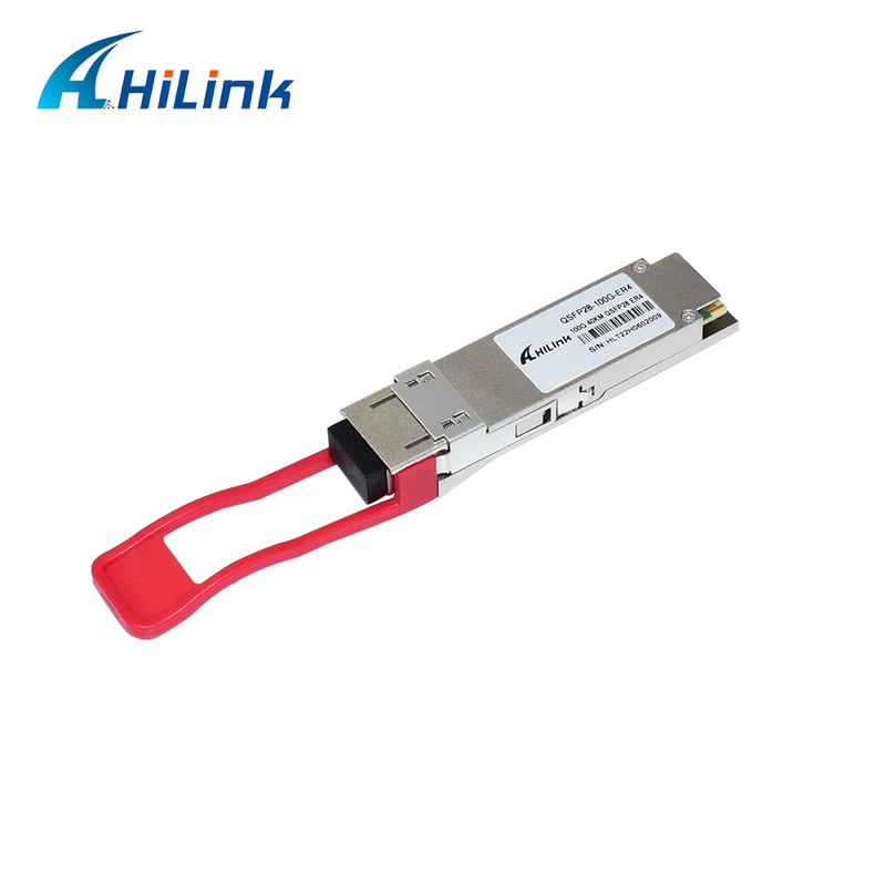 Модуль QSFP28 100G оптического передатчика с дальностью доступа 40 км, низким потреблением энергии (< 4,5 Вт) и соответствием RoHS 6/6 для центров обработки данных