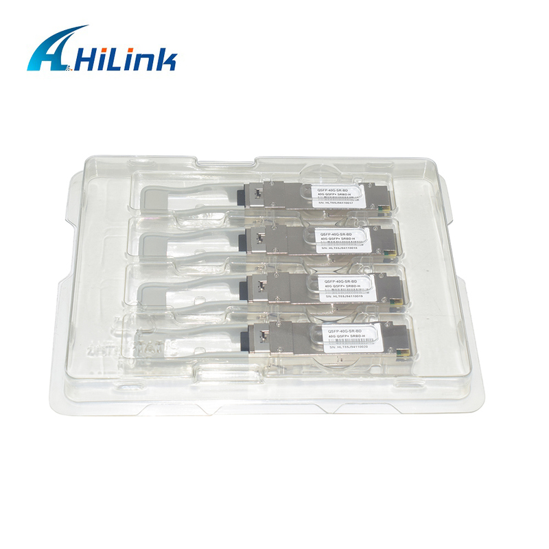 40 Гбит/с 100 м QSFP+ оптический модуль, волокно, двунаправленный, дуплексный LC, с возможностью горячей замены, 850/900 нм, MMF