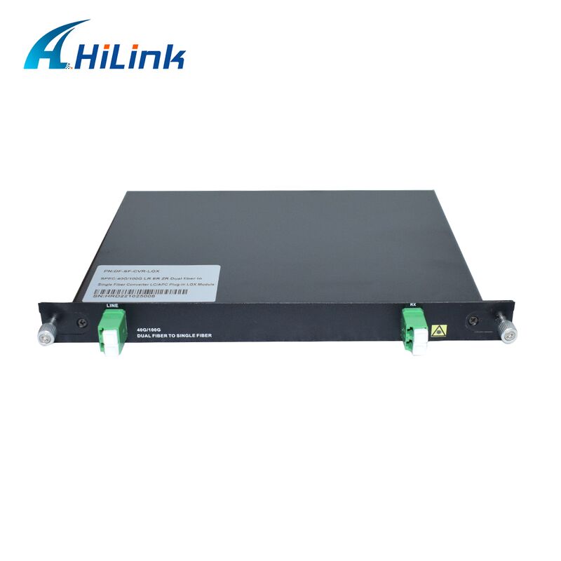 1U Rack DF-SF-CVR-LGX QSFP QSFP28 40 100G 80KM Адаптер-преобразователь сдвоенного волокна в одно волокно