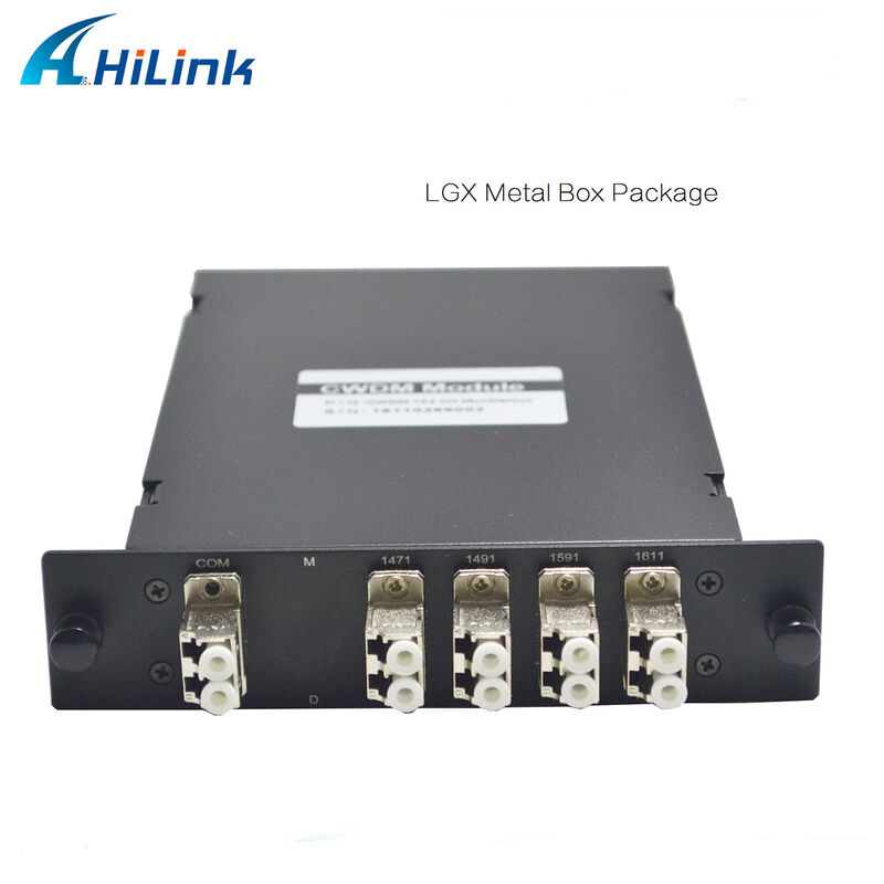LGX Кассета CWDM MUX DEMUX 4 канала 1470/1490/1590/1610nm Двойная волокна CWDM Mux Demux