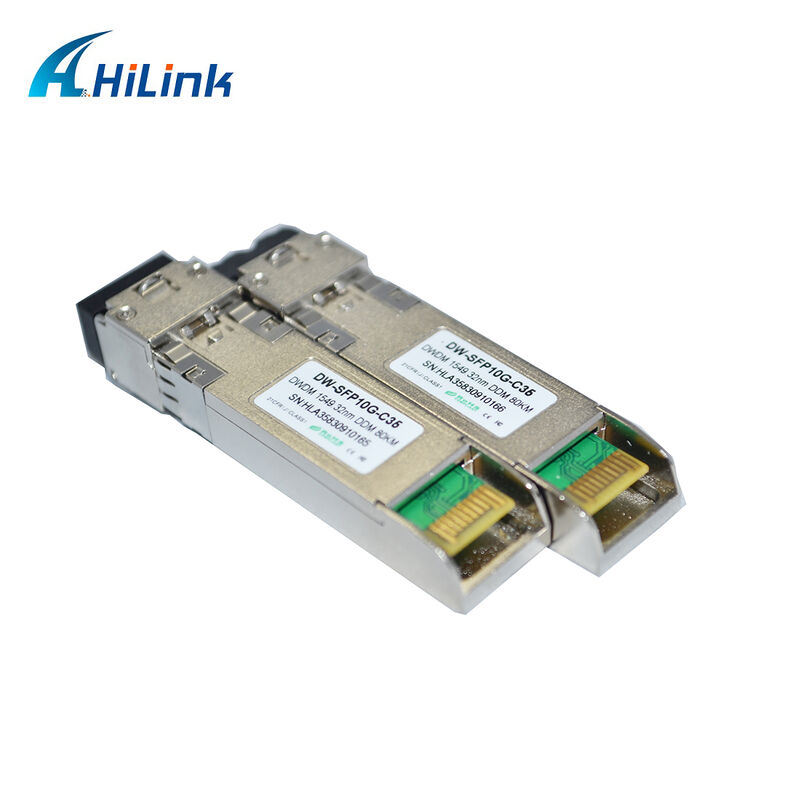 10G SFP+ DWDM-передатчик 80 км 100 км CH17~61 120 км CH20~55 100 ГГц Промышленная коммерческая температура