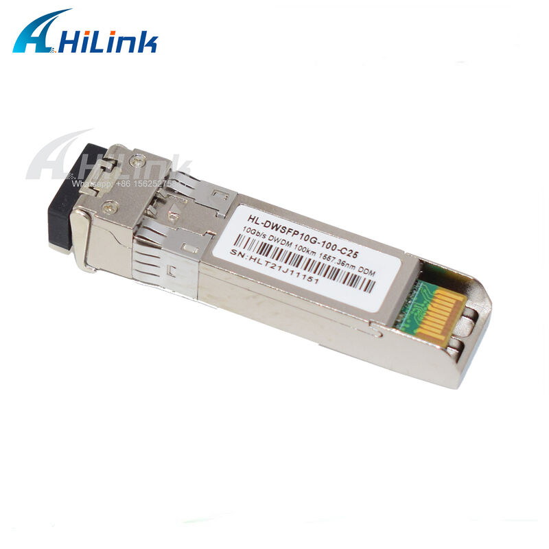 10G SFP+ DWDM-передатчик 80 км 100 км CH17~61 120 км CH20~55 100 ГГц Промышленная коммерческая температура