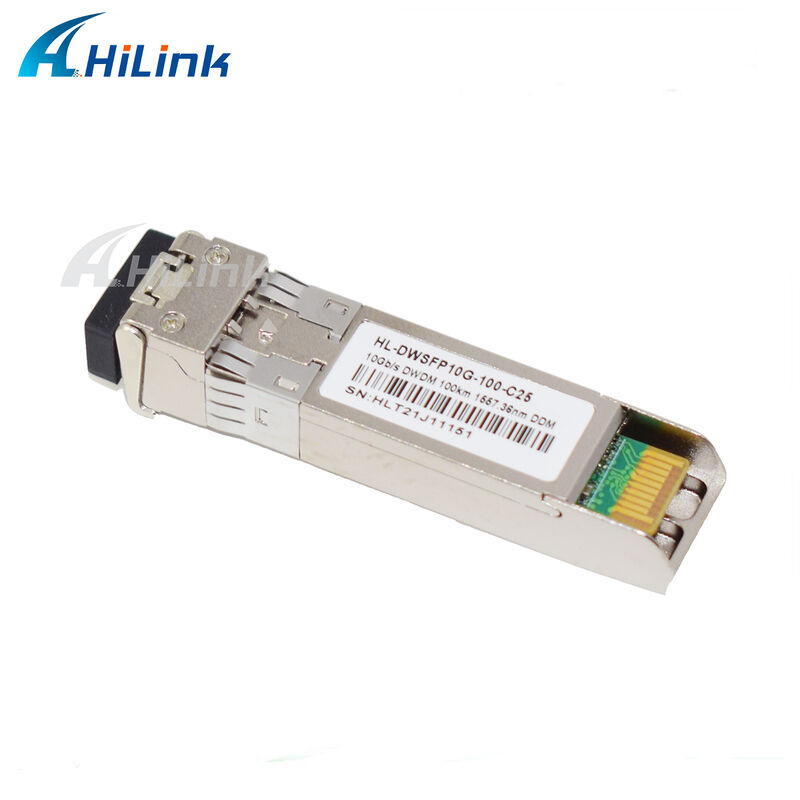 10G SFP+ DWDM-передатчик 80 км 100 км CH17~61 120 км CH20~55 100 ГГц Промышленная коммерческая температура
