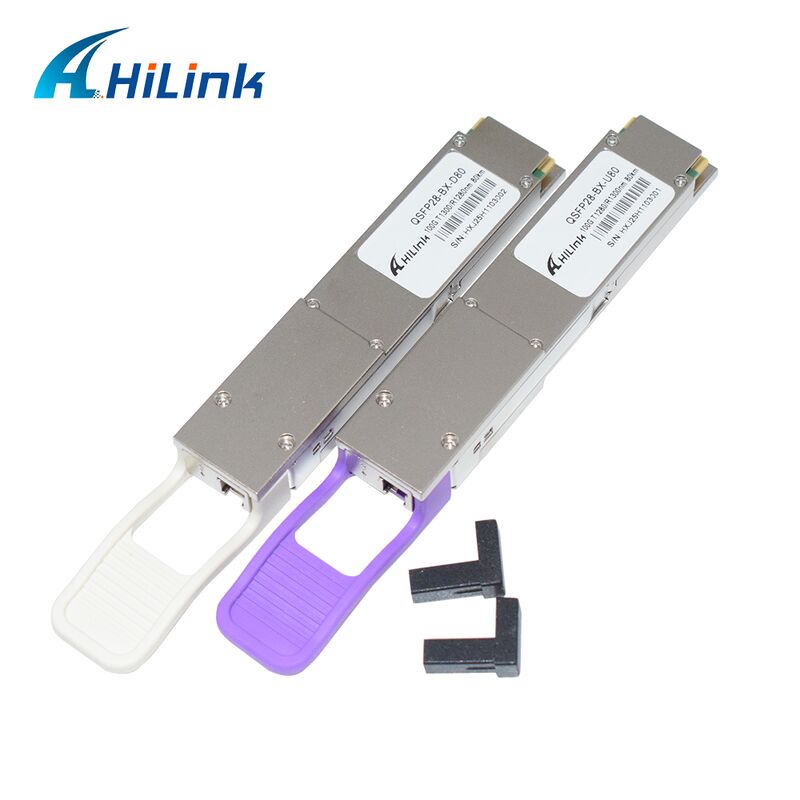 Hilink QSFP28-BX-U80/D80 Модуль оптического приемопередатчика BIDI 100Gb/s с охватом 80 км для 100G Ethernet