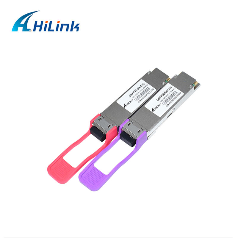 Hilink HL-QSFP28-100G-UD-20 100Gb/s 20km QSFP28 BIDI LR1 Модуль оптического передатчика с горячим подключаемым LC-коннектором