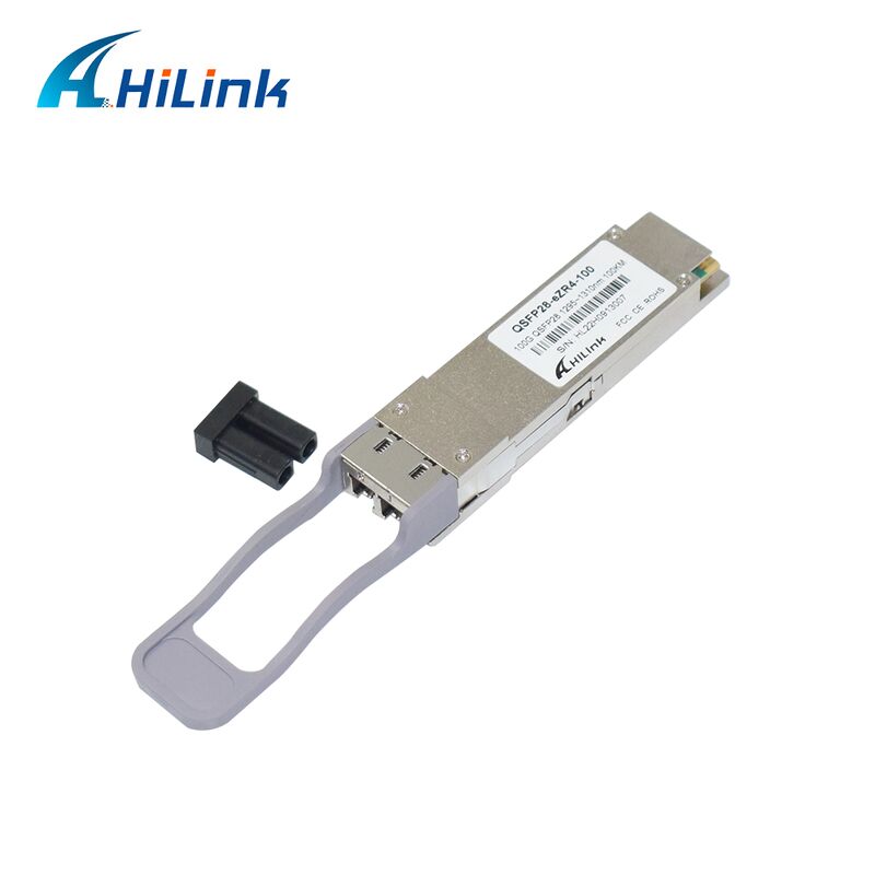Модуль оптического передатчика Hilink 100G QSFP28 с расстоянием 100 км, скоростью передачи данных 100G и соответствием ZR4+