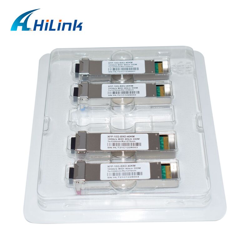 10Gb/s XFP двунаправленный трансивер, дальность 40 км, TX1270/1330нм RX1330/1270нм, соответствует RoHS