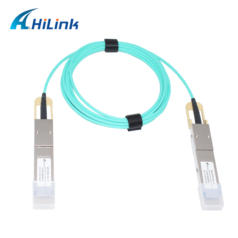 Кабель Hilink 400G QSFP56-DD AOC 3M, соответствующий RoHS, для высокоскоростной передачи данных