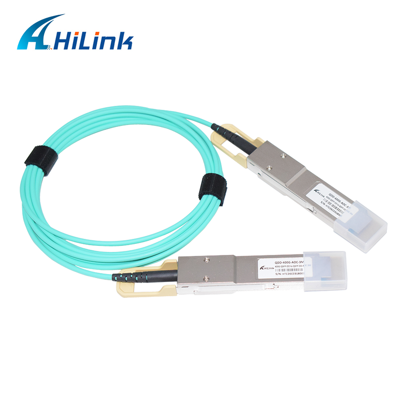 Кабель Hilink 400G QSFP56-DD AOC 3M, соответствующий RoHS, для высокоскоростной передачи данных