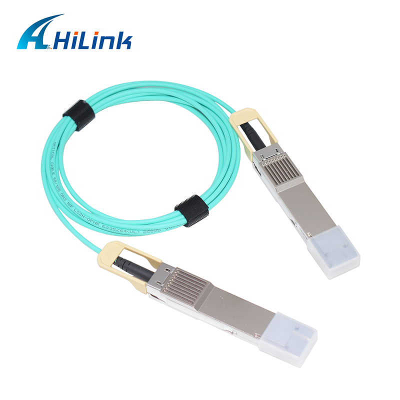 Кабель Hilink 400G QSFP56-DD AOC 3M, соответствующий RoHS, для высокоскоростной передачи данных