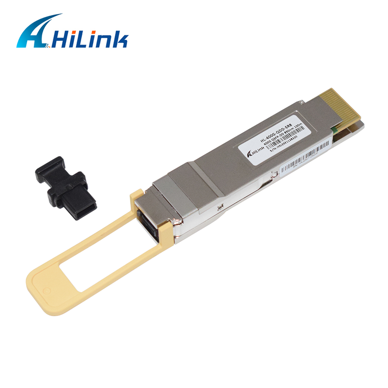 Приемопередатчик Hilink QDD-400G-SR8 QSFP-DD, скорость передачи данных 400G, длина волны 850 нм, разъем MPO-16 с диагностическим мониторингом