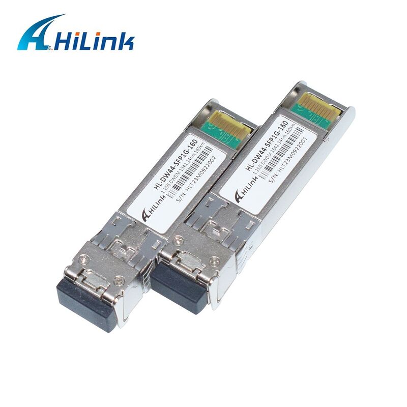 Hilink совместимый 1.25G DWDM SFP оптический приемник с двойным LC-коннектором для расстояния 40 км / 80 км / 120 км / 160 км
