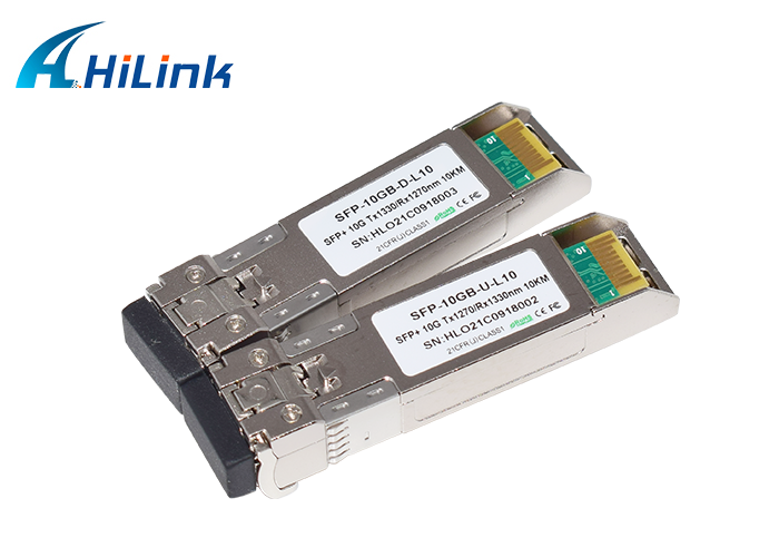 10G BiDi SFP+ оптический трансивер с длиной волны 1270/1330 нм и дальностью 10 км для одноволоконной передачи
