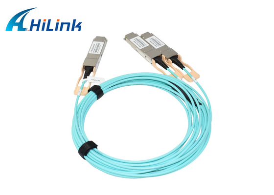 Кабель 200G QSFP56 QSFP AOC оптически активный к 2 кабелю ethernet X QSFP28 AOC