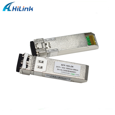 Горячий Pluggable модуль локальных сетей ZR 1550nm SFP приемопередатчика SMF 80KM 10G SFP+